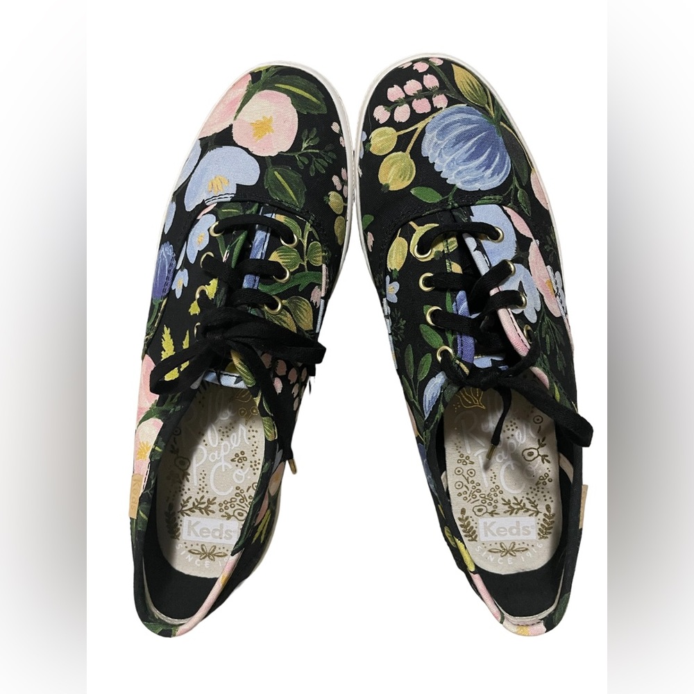 Rifle Paper Co.‎ x Keds - Black Botanical Champion Sneaker